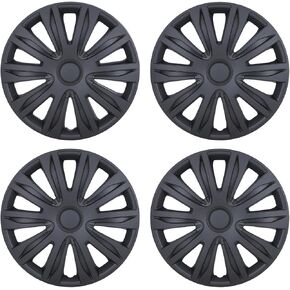 15'' Hubcaps Set of 4 Wheel Rim Cover Universal R15 Hub Caps Replacement ABS Material Exterior Accessories for Car Pickup Truck SUV (15-Inch, Lacquer)