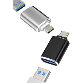 USB-C to USB 3.0 OTG Adapter(2Pack) Compatible for Samsung Galaxy S20 S21 S22 Pixel LG MacBook Apple iPhone 15 Pro Max Plus iPad Pro Air Mini 6 Type c Thunderbolt Cable Mouse Port Converter Hub