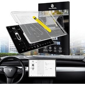 واقي شاشة Tesla Model 3 Highland 2024، واقي شاشة أمامي عالي الدقة مقاس 15 بوصة مع مجموعة محاذاة وزجاج مقسى خلفي مقاس 8 بوصات 9H مصمم لملحقات Tesla Model 3 Highland 2024 in Kuwait