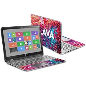 MightySkins Carbon Fiber Skin for HP Envy X360 15.6" - Stranger Alphabet | Protective, Durable Textured Carbon Fiber Finish | Easy to Apply, Remove, and Change Styles | Made in The USA