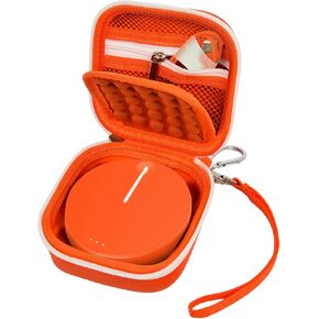 Boobowl Hard Case Compatible with SIMO/for Skyroam Solis Lite 4G LTE Portable WiFi Mobile Hotspot, Travel Router Storage Bag with Mesh Pocket for Rechargeable Batteries, Charger (Box Only) (White)