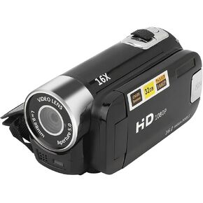 Denash Video Camera Camcorder, 16X Digital Zoom, 2.7 Inch Colourful Display Screen, 4K Video Resolution 48M Image Resolution for Shooting