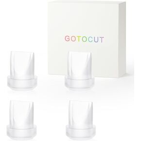 4PCS Flange Inserts 19mm for 24mm Flange/Shield of Most Pumps, BPA Free Inserts, Compatible with Momcozy/Medela/Elvie/eufy/Spectra/Bellababy/TARETE/Nuliie/Paruu Breast Pumps
