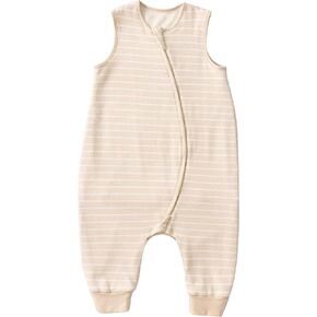 Merino Wool & Organic Cotton Toddler Sleep Sack with Legs, 4-Season Wearable Baby Blanket