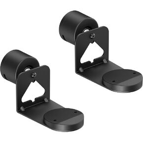 ynVISION.DESIGN Pair of Adjustable Wall Mount Brackets Compatible with SONOS ERA 100 and ERA 300 | Tilts, Swivels and Rotates | Black | 2 Pack