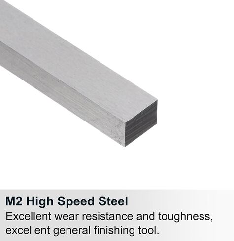 uxcell Square Lathe Tool Bit Blank 3mm x 16mm x 200mm (1/8" x 5/8" x 7-7/8") M2 HSS (High Speed Steel) Lathe Turning Tool Milling Blanks Rectangular Fly Cutter Mill Blank in Saudi Arabia