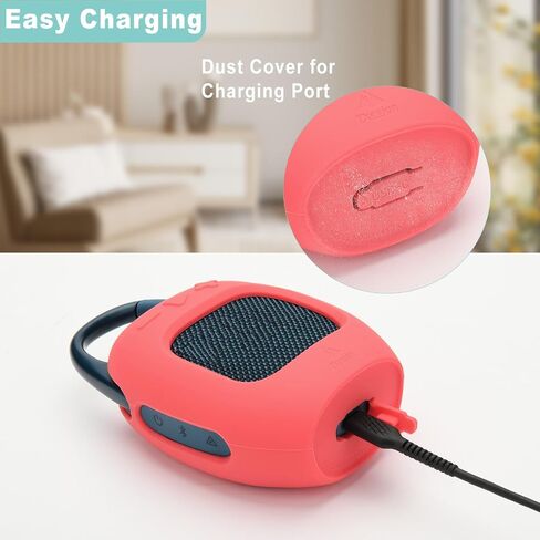 TXEsign Silicone Case Compatible with JBL Clip 5- Portable Bluetooth Speaker Stand Up Protective Carrying Case Cover for JBL Clip 5 (Black) in Kuwait