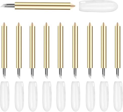 THANMO 10 pcs Premium Fine Point Replacement Blade Compatible with Maker 3/Maker/Explore 3/Explore Air 2/Air,Blade Perfect for Cutting Cuts Glitter Vinyl,Cardstock,Faux,Adhesive Foil,Vellum and Etc in Saudi Arabia