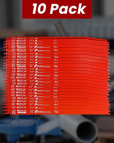 25 Pack 6 Inch 6/12 Tpi Reciprocating Saw Blades for Nail-Embedded Wood… | Bi-Metal Demolition Reciprocating Saw Blade for Faster Cutting Stud and Nail,Tree Trimming,PVC,Garden Pruning,Pallets etc in Saudi Arabia
