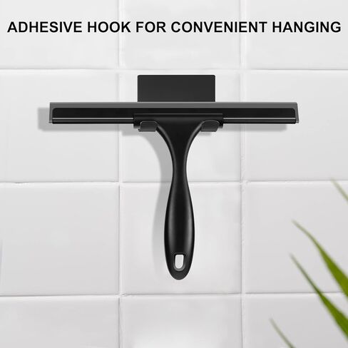 ممسحة دش سيت سيل للأبواب الزجاجية، ممسحة من الفولاذ المقاوم للصدأ للباب الزجاجي للاستحمام، ممسحة نافذة لجميع الأغراض لجدران الدش البلاط، المغسلة، المرآة، الحمام، تنظيف نافذة السيارة 10 بوصات in Kuwait