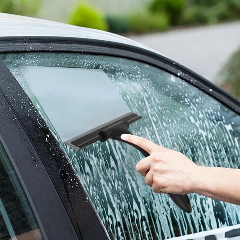 ممسحة دش سيت سيل للأبواب الزجاجية، ممسحة من الفولاذ المقاوم للصدأ للباب الزجاجي للاستحمام، ممسحة نافذة لجميع الأغراض لجدران الدش البلاط، المغسلة، المرآة، الحمام، تنظيف نافذة السيارة 10 بوصات in Kuwait