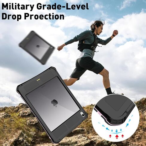 for iPad Air 11 Inch Case 2024, Waterproof Case for iPad Air 11 Inch M2 (6th Generation), Full Body Protection Case for iPad Air 5th/4th Gen (2022/2020) with Pencil Holder in Kuwait