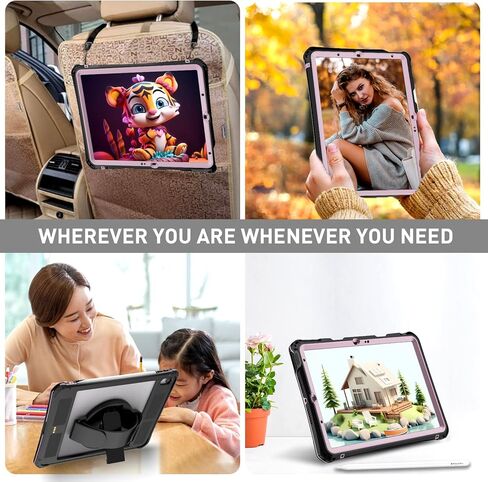 for iPad Air 11 Inch Case 2024, Waterproof Case for iPad Air 11 Inch M2 (6th Generation), Full Body Protection Case for iPad Air 5th/4th Gen (2022/2020) with Pencil Holder in Kuwait