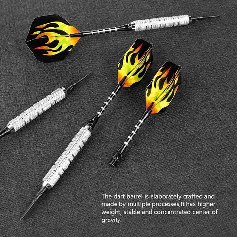 CyeeLife 18 Gram Soft tip Darts with 2Designs,4 Colors Aluminium shafts with Rubber Rings,100 Extra Tips and Dart Tool in Saudi Arabia