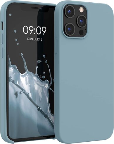 حافظة kwmobile متوافقة مع حافظة Apple iPhone 12 Pro Max - غطاء هاتف من السيليكون TPU مع لمسة نهائية ناعمة - وردي فاتح in Saudi Arabia