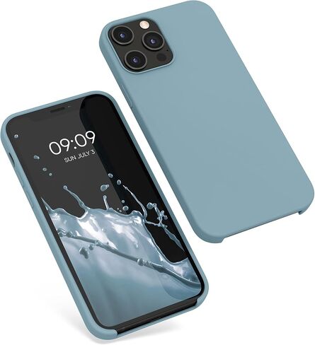 حافظة kwmobile متوافقة مع حافظة Apple iPhone 12 Pro Max - غطاء هاتف من السيليكون TPU مع لمسة نهائية ناعمة - وردي فاتح in Saudi Arabia