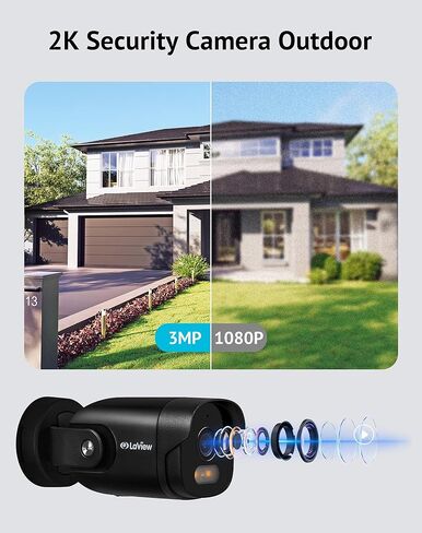 LaView B10 4MP Outdoor Camera, White，4G LTE Cellular in Kuwait