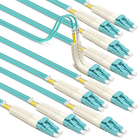 5-Pack Tighter Bend Radius Multimode Duplex OM3 Fiber Cable 15 Feet / 5m (40Gb 10Gb, LC to LC, 50/125 Fiber Optic Cable, Fiber Patch Cable) in Saudi Arabia