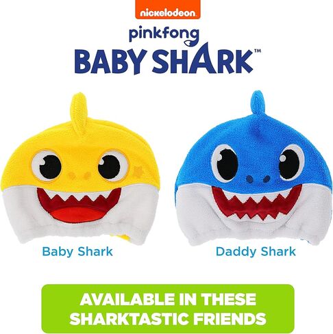 قبعة منشفة لتجفيف شعر الأطفال من جينسي بيبي شارك، باللون الأزرق in Kuwait