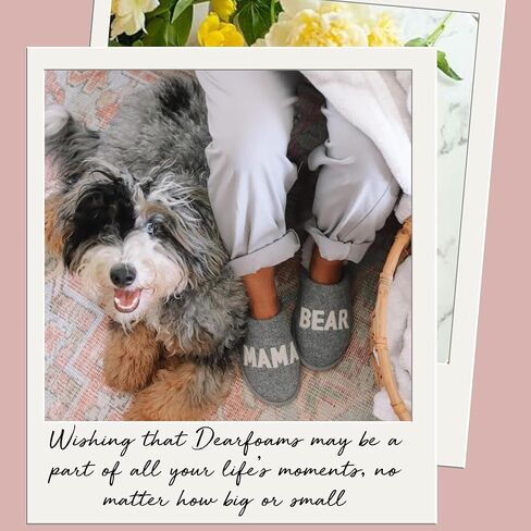 Dearfoams Women's Christmas Gifts for Mom Cute Matching Family Pajama Mama Bear Slipper in Saudi Arabia