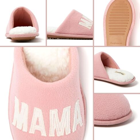 Dearfoams Women's Christmas Gifts for Mom Cute Matching Family Pajama Mama Bear Slipper in Saudi Arabia