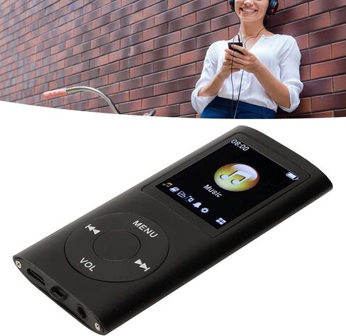 Tbest Mp3 Mp4 Players Mp3 Player Stylish Multifunctional Lossless Sound Slim 1.8 Inch LCD Sn Portable Mp3 Player (Silver) in Kuwait