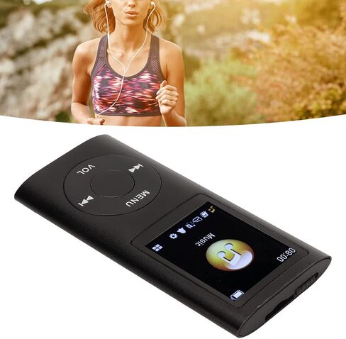 Tbest Mp3 Mp4 Players Mp3 Player Stylish Multifunctional Lossless Sound Slim 1.8 Inch LCD Sn Portable Mp3 Player (Silver) in Kuwait
