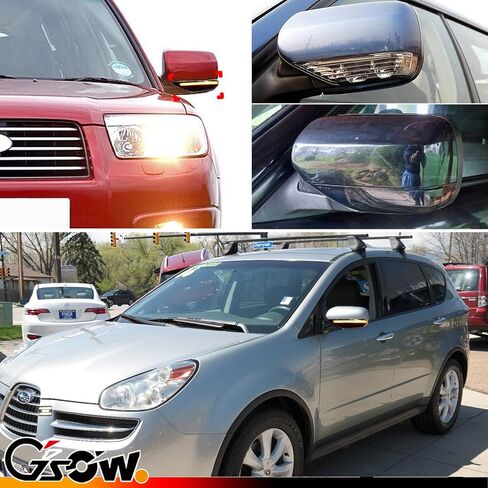 2 جهاز كمبيوتر شخصى ديناميكي متسلسل LED مرآة جانبية بدوره أضواء الإشارة لسوبارو WRX STI Outback Legacy Impreza Forester Crosstrek XV، ملحقات سوبارو عدسة واضحة بدوره إشارة استبدال مصباح المؤشر in Kuwait