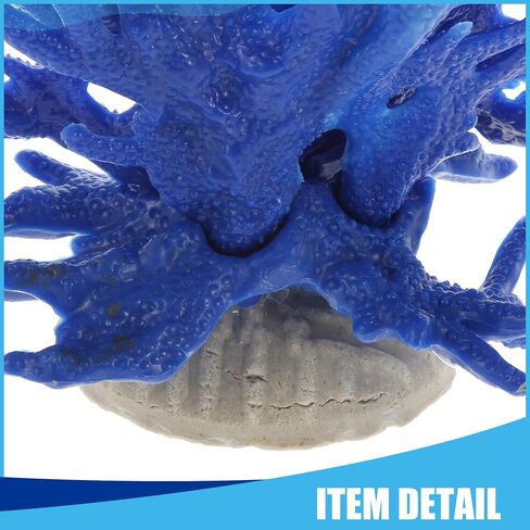 ديكور الشعاب المرجانية الملونة CAPASTEC، ديكور مرجاني صناعي صغير لديكورات حوض السمك، 6.5 × 5.83 بوصة (أبيض وردي) in Saudi Arabia