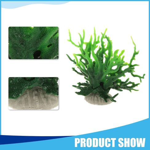 ديكور الشعاب المرجانية الملونة CAPASTEC، ديكور مرجاني صناعي صغير لديكورات حوض السمك، 6.5 × 5.83 بوصة (أبيض وردي) in Saudi Arabia