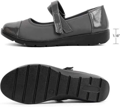 Women’s Orthopedic Mary Jane Flats Round Toe Comfortable Bunions Walking Shoes Dressy Orthotic Work Shoes with Arch Support in Saudi Arabia