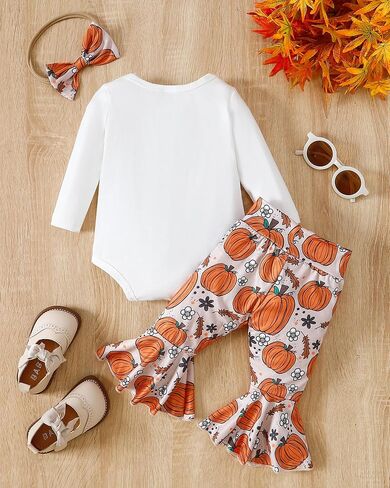 Mioglrie Newborn Baby Girl Clothes Cute Outfits Infant Fall Winter Clothes Long Sleeve Top Floral Pants Set for Girls in Saudi Arabia