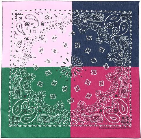 CTM® Quad Paisley Print Bandana in Saudi Arabia