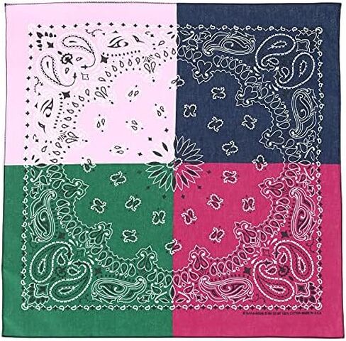 CTM® Quad Paisley Print Bandana in Saudi Arabia