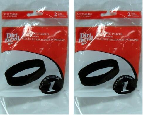 Dirt Devil Style 1 Vacuum Belt (2-Pack), 3157260001, Black in Saudi Arabia
