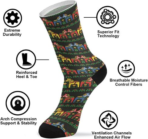 Bolaz Sunflower Crew Socks for Women & Men 1 Pairs, Ankle Socks Flower Funky Comfortable Crew Exquisite Sport Casual Socks in Saudi Arabia