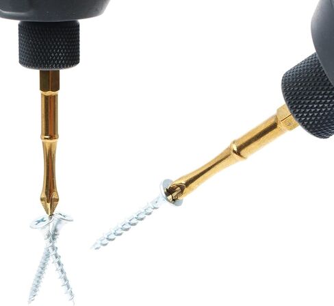 AUTOTOOLHOME 3 بوصة التيتانيوم المغلفة المغناطيسي PH2 مكافحة زلة مفك بت مجموعة فيليبس بت #2 شنيور يعمل بالبطارية بت TS2 in Kuwait