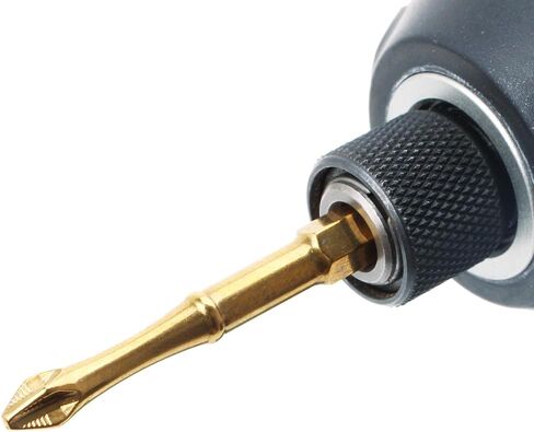 AUTOTOOLHOME 3 بوصة التيتانيوم المغلفة المغناطيسي PH2 مكافحة زلة مفك بت مجموعة فيليبس بت #2 شنيور يعمل بالبطارية بت TS2 in Kuwait