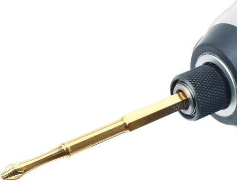 AUTOTOOLHOME 3 بوصة التيتانيوم المغلفة المغناطيسي PH2 مكافحة زلة مفك بت مجموعة فيليبس بت #2 شنيور يعمل بالبطارية بت TS2 in Kuwait