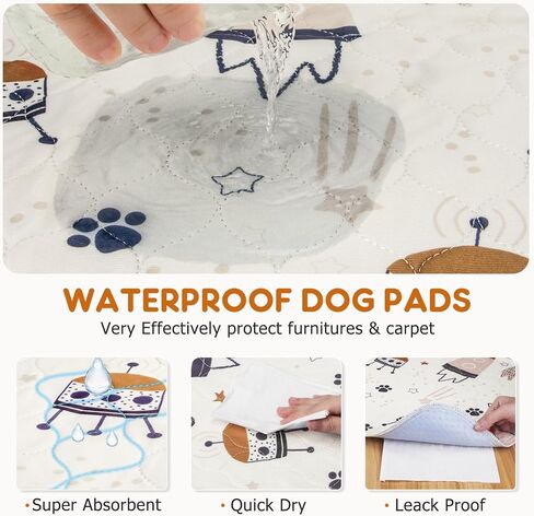 وسادات تبول الكلاب الكبيرة من سيوا ماري، عبوة واحدة مقاس 72 × 72 فائقة الامتصاص، وسادات تبول للكلاب غير قابلة للانزلاق وقابلة للغسل، وسادات للجراء سريعة الجفاف وقابلة لإعادة الاستخدام، بساط مقاوم للماء للكلاب - مستلزمات الحيوانات الأليفة، وتربية الجراء وت in Kuwait
