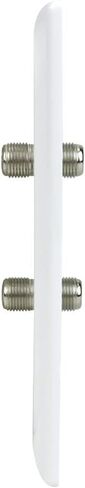 Wall Plate with 2 F-81 Connectors, White in Saudi Arabia