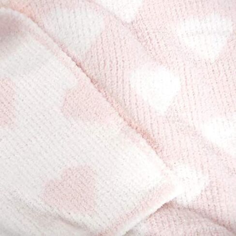 Tadpoles Ultra Soft Reversible Chenille Baby Blanket - Hearts Pink | 30" x 40" | Made of 100% Microfiber Polyester | Soft, Gentle & Hypoallergenic | Ideal as a Swaddle, Receiving Blanket & More in Saudi Arabia