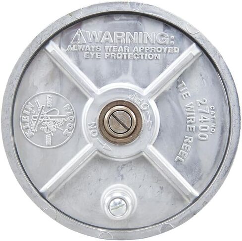 Klein Tools 27500 Tie Wire Reel, Quick Lock, Lightweight Aluminum, 12-18 Gauge Wire, Ambidextrous Rewind Knob in Kuwait