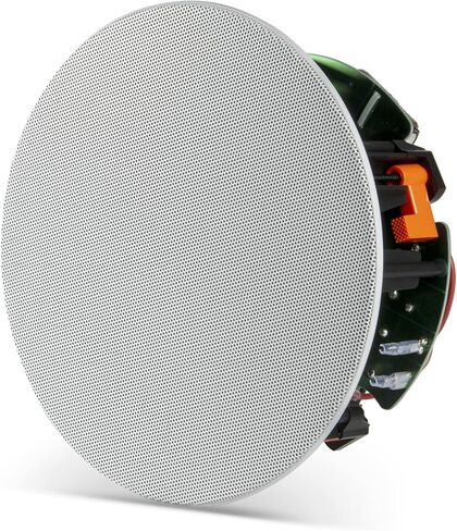 JBL Stage 260C - مكبر صوت في السقف مع مكبر صوت مخروطي من البولي سليلوز مقاس 6.5 بوصة، ومكبر صوت على شكل قبة من الألومنيوم مقاس 1 بوصة وشبكة بدون إطار - سهلة التركيب in Saudi Arabia