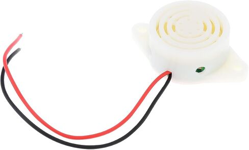 10Pcs Active Piezo Buzzer SFM-27 DC 3-24V 95DB High Decibel Alarm Siren with 10pcs 9V Battery Connector for Motorcycle Car Scooter (Black) in Saudi Arabia