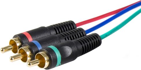 StarTech.com 3 ft. (0.9 m) VGA to RCA Cable - RCA Breakout - HD15 (M)/Component (M) - VGA to Component (HD15CPNTMM3) black in Saudi Arabia