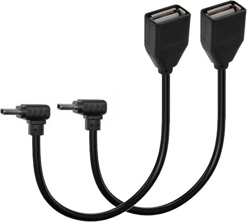 محول USB C إلى USB، كابل محول OTG من النوع C، USB 2.0 نوع C (USB-C) ذكر إلى USB نوع A أنثى كابل محول OTG - 25 سم (90 درجة USB C إلى أعلى/أسفل) (OTGCMLE) in Kuwait