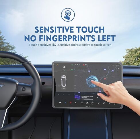 واقي شاشة Tesla Model 3 Highland 2024، واقي شاشة أمامي عالي الدقة مقاس 15 بوصة مع مجموعة محاذاة وزجاج مقسى خلفي مقاس 8 بوصات 9H مصمم لملحقات Tesla Model 3 Highland 2024 in Kuwait