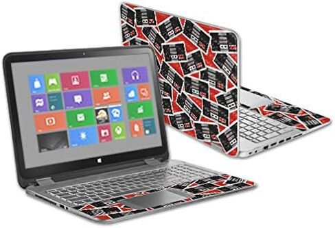 غلاف من ألياف الكربون MightySkins لجهاز HP Envy X360 مقاس 15.6 بوصة - أبجدية غريبة | لمسة نهائية واقية ومتينة من ألياف الكربون | سهلة التطبيق والإزالة وتغيير الأنماط | صنع في الولايات المتحدة الأمريكية in Saudi Arabia