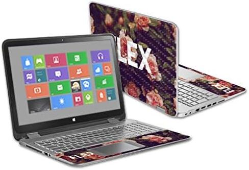 غلاف من ألياف الكربون MightySkins لجهاز HP Envy X360 مقاس 15.6 بوصة - أبجدية غريبة | لمسة نهائية واقية ومتينة من ألياف الكربون | سهلة التطبيق والإزالة وتغيير الأنماط | صنع في الولايات المتحدة الأمريكية in Saudi Arabia